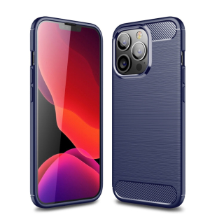 CARBON Zadný obal pre Apple iPhone 13 Pro - modrý
