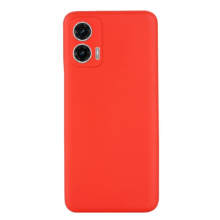 MATT Silikónový Zadný kryt pre Motorola Moto G53 5G - červený