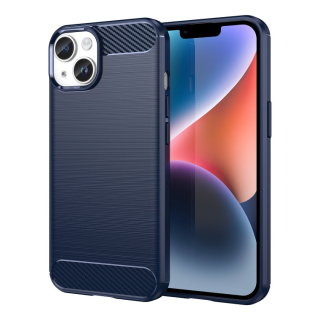 CARBON Zadný obal pre Apple iPhone 15 Plus - modrý