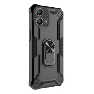 WARSHIP Tvrdený Zadný kryt pre Motorola Moto G53 5G - čierny