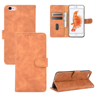 SOLID Knižkové puzdro pre Apple iPhone 6 Plus / 6s Plus - hnedé