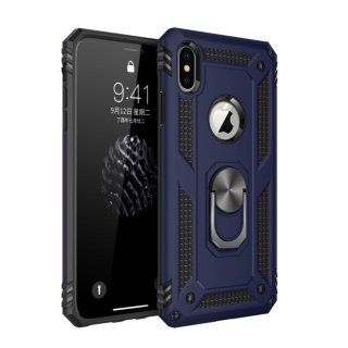 RING ARMOR Tvrdený kryt pre Apple iPhone X / XS - modrý