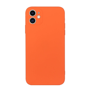 MATT Silikónový obal pre Apple iPhone 11 - oranžový
