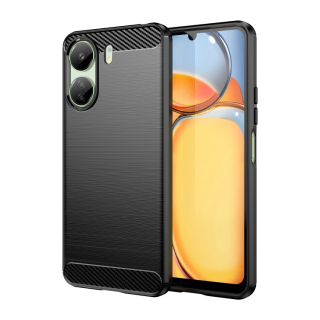 CARBON Zadný obal pre Xiaomi Poco C65 - čierny