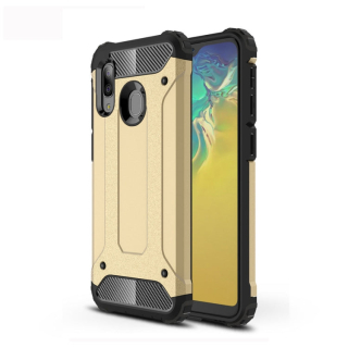 HYBRID ARMOR Tvrdený kryt na Samsung Galaxy A20e - zlatý