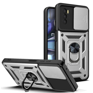 SLIDING Tvrdený kryt pre Motorola Moto G42 - sivý