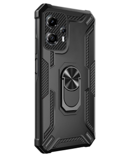 WARSHIP Tvrdený Zadný kryt pre Motorola Moto G23 / Moto G13 - čierny