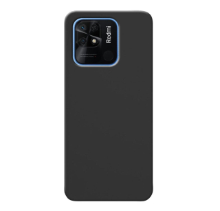 SNAPY silikónový obal na Xiaomi Redmi 10C - čierny