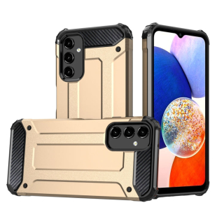 HYBRID ARMOR Tvrdený kryt na Samsung Galaxy A14 / A14 5G - zlatý