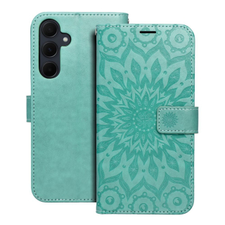 MEZZO Knižkové puzdro pre Samsung Galaxy A35 5G - MANDALA (zelené)