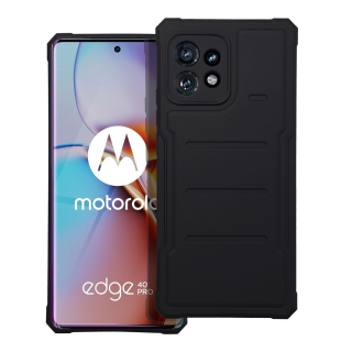 HEAVY DUTY Zadný kryt pre Motorola Moto Edge 40 Pro - čierny