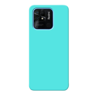 MATT Silikónový Zadný kryt pre Xiaomi Redmi 10C - mentolový