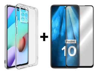 SKLO + KRYT 2v1 pre Xiaomi Redmi 10 / Redmi 10 2022 - Silikónový Zadný 2.00 mm priesvitný