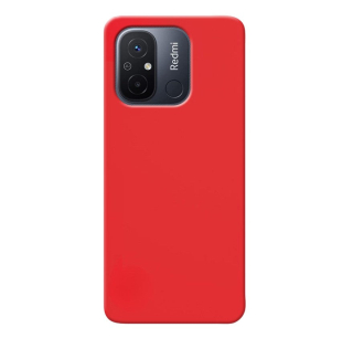 MATT Silikónový Zadný kryt pre Xiaomi Redmi 12C - červený