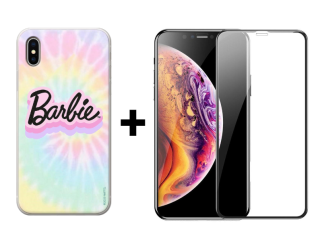 9D SKLO + KRYT 2v1 pre Apple iPhone X , XS - Barbie 042