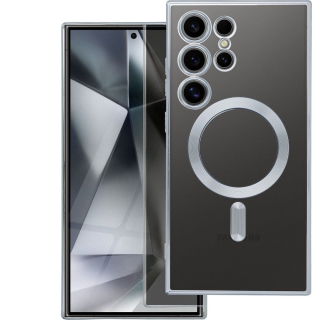 Puzdro ELECTRO MAG COVER kompatibilné s MagSafe pre Samsung Galaxy S24 Ultra strieborné