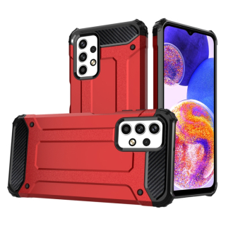 HYBRID Tvrdený Zadný kryt pre Samsung Galaxy A33 5G - červený