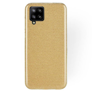 Silikonové púzdro na Samsung Galaxy A12 Glitter zlaté