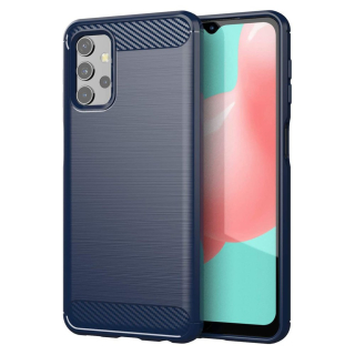 Silikonové púzdro na Samsung Galaxy A32 5G carbon modré
