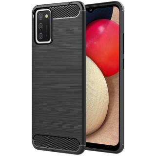 Silikonové púzdro na Samsung Galaxy A02s carbon čierne