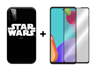 9D SKLO + PÚZDRO 2v1 pre Samsung Galaxy A52 / A52 5G / A52s Star Wars