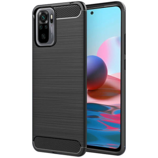 Silikonové púzdro pre Xiaomi Redmi Note 10 / 10s - Carbon čierne