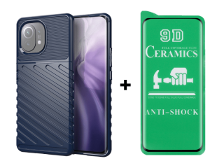 KERAMICKÁ FÓLIA + PUZDRO pre Xiaomi Mi 11 - Thunder modré