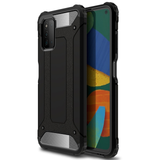 Tvrdený kryt na Samsung Galaxy A03s - Armor čierne