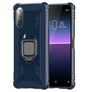 Tvrdený kryt na Sony Xperia L4 - Armor Ring modrý