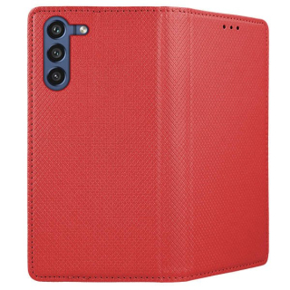 Knižkové puzdro Smart Magnet pre Samsung Galaxy S21 FE 5G - červené