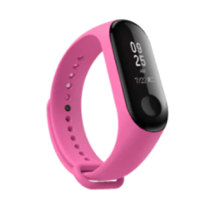 Mi Band nahradný náramok pre Xiaomi MiBand 3 / 4 / 5  / 6 ružový