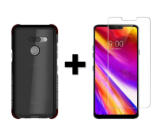 Set 2v1 sklo + kryt na LG G8 ThinQ – čierný