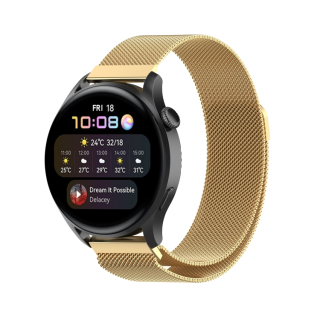Remienok na Huawei Watch GT 3 46mm / GT Runner – Milanese, zlatý