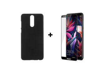 9D SKLO + PÚZDRO 2v1 pre HUAWEI Mate 10 Lite čierne