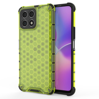 Tvrdený kryt pre Honor X8 - Honeycomb zelený