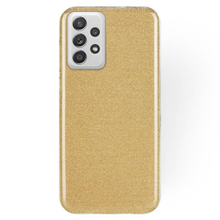 Silikónový kryt na Samsung Galaxy A53 5G - Glitter zlatý