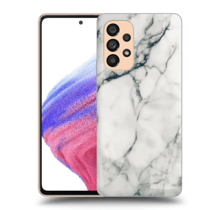 Silikónový kryt na Samsung Galaxy A53 5G - Marble biely