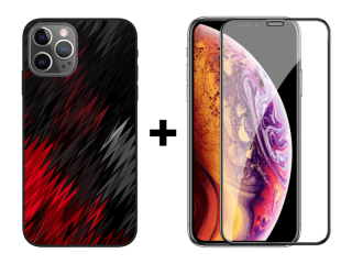 9D SKLO + KRYT 2v1 pre Apple iPhone 12 / 12 Pro - Pattern 001