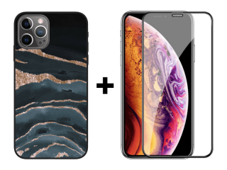 9D SKLO + KRYT 2v1 pre Apple iPhone 12 / 12 Pro - Pattern 010