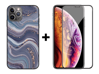 9D SKLO + KRYT 2v1 pre Apple iPhone 12 / 12 Pro - Pattern 012