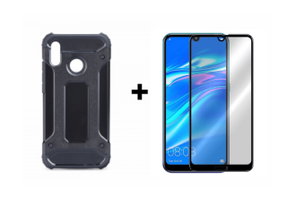 9D SKLO + PÚZDRO 2v1 pre HUAWEI Y7 2019 - Ultra Armor