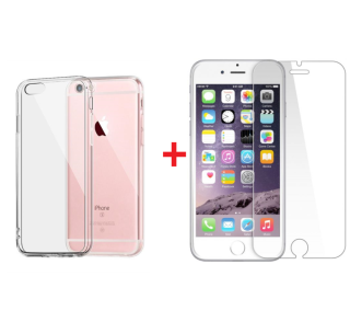 SKLO + PÚZDRO 2v1 pre IPHONE 6 PLUS , 6S PLUS priesvitné