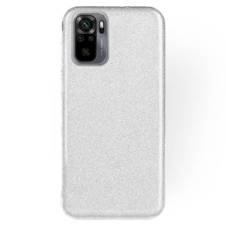 Silikónový kryt na Xiaomi Poco M5s - Glitter strieborný