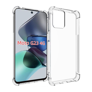 Silikónový kryt na Motorola Moto G23 - priesvitný