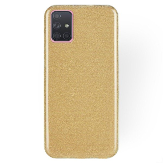 Silikonové púzdro na Samsung Galaxy A71 Glitter zlaté
