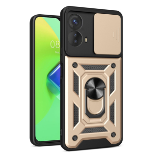 Tvrdený kryt na Motorola Moto G73 5G - RING ARMOR zlatý