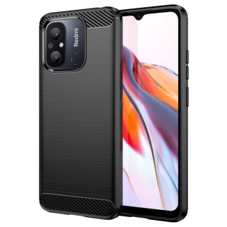 Silikónový kryt na Xiaomi Redmi 12C - CARBON čierny