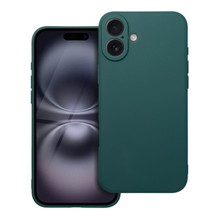MATNÉ puzdro pre Apple iPhone 16 Plus tmavo zelené