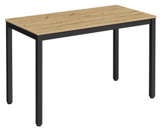 Stôl TESSA 120 cm x 60 cm – remeselnícky / čierne nohy