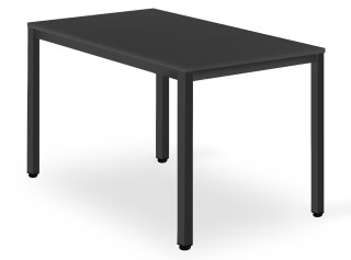 Stôl TESSA 120cm x 60cm – čierny / čierne nohy